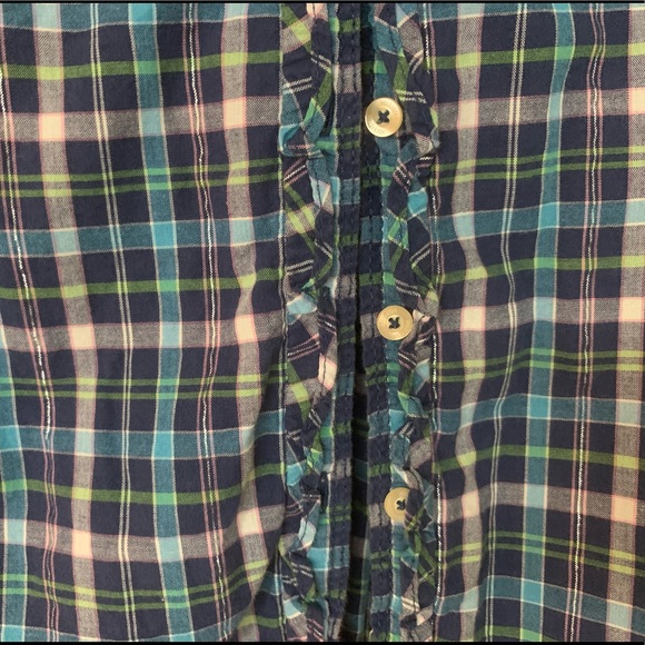 Hollister Plaid Button Down Top - Picture 3 of 5